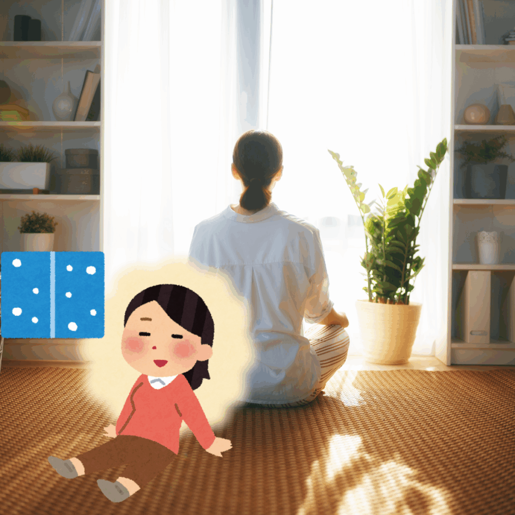 深呼吸・軽いストレッチは血行促進とリラクセーションに有効です。